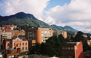 Building on a Hill in Bogota, Colombia